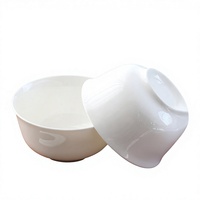 Ensemble de bols en porcelaine fine personnalisés, vaisselle ronde en porcelaine blanche pour la maison, le restaurant, l'hôtel, OEM ODM