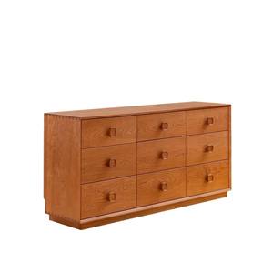 Commode à neuf tiroirs Fangguo en bois de cerisier, meuble de rangement pour salon et chambre à coucher - Product Image 5