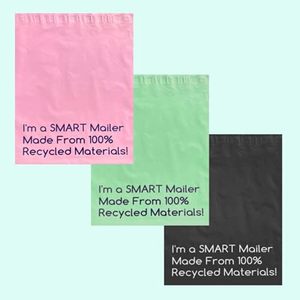 Custom Biodegradable Compostable Recyclable PLA Shipping Mailer Bags <b>Waterproof</b> Logo Printing for Shoes & <b>Socks</b> Apparel - Product Image 2