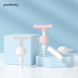 Saddle-shaped nozzle external spring press <b>pump</b> head — for lotion, <b>shampoo</b> & shower gel - Product Image 3