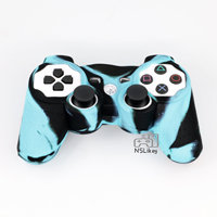 Coque en silicone NSLikey pour manette Playstation 3 PS3, camouflage, protection souple en silicone
