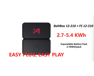 MOLI POWER BoltBox 5.4kWh Stasiun Daya Portabel LiFePO4 yang Dapat Ditumpuk 2000W Generator Tenaga Surya dengan Kontrol Jarak Jauh via Aplikasi - Product Image 1
