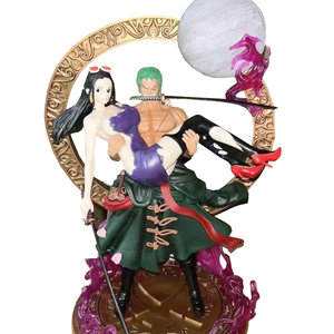 Offres Spéciales produit de haute qualité une pièce 40CM Zoro YG Nico <span class=keywords><strong>Robin</strong></span> étreignant Posture modèle jeu Anime Figure dessin animé-personnage - Product Image 1