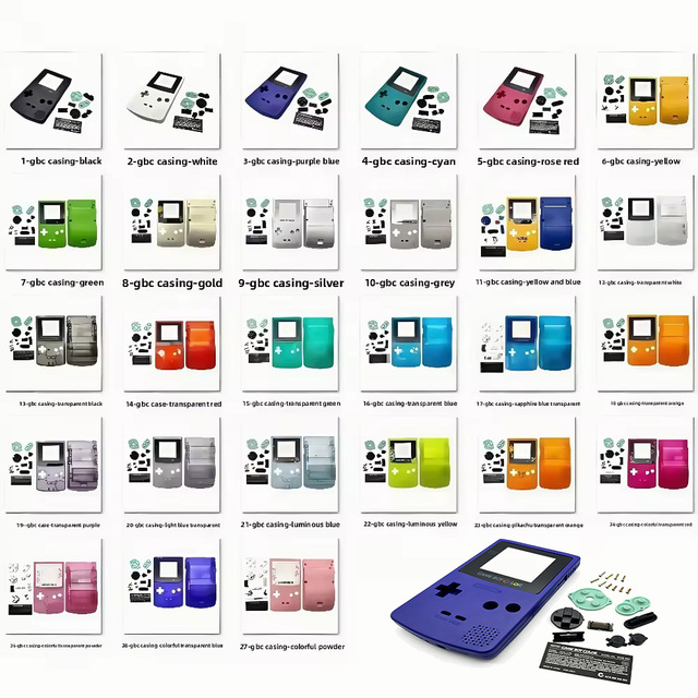 CTHTBZ Replacement IPS Game Shell Full Housing Case Cover for Nintend Gameboy Color Console for GBC Shell with Buttons Kits