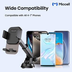 Support de téléphone portable pour voiture Miccell, réglage multi-angles, base adhésive puissante, support de voiture pour <span class=keywords><strong>Xiaomi</strong></span> et iPhones - Product Image 4