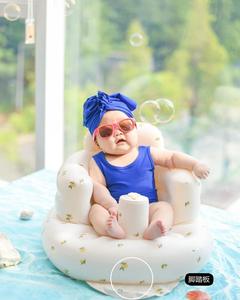 Offre Spéciale pratique assis salle à manger Pvc bébé enfants chaise de bain gonflable salon pour bébé de 6 à 12 mois - Product Image 4