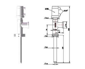 หัวฉีดวาล์วเติมของเหลวแบบไหลล้น ZOSN สำหรับเครื่องบรรจุของเหลว - Product Image 4