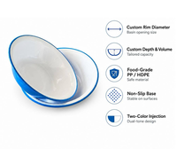 Molde de inyección de plástico de cavidades múltiples para contenedor redondo de servicio, de canal frío, OEM personalizado, directo de fábrica