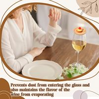 Verre à vin Bambou Rond Mini Charcuterie Planches Double Usage Tasses Topper Assiettes pour Réunions de Famille Bars Restaurants