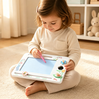 Tableau magnétique en bois écologique personnalisable pour enfants, tablette à dessiner, jouet éducatif Montessori pour enfants, vente en gros