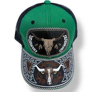 Gorra <span class=keywords><strong>de</strong></span> <span class=keywords><strong>Vaquero</strong></span> Ajustable OEM/ODM al por Mayor Personalizada Estilo Charra Western Trucker Hats Cowboy Hats Bull Trucker Hat - Product Image 2