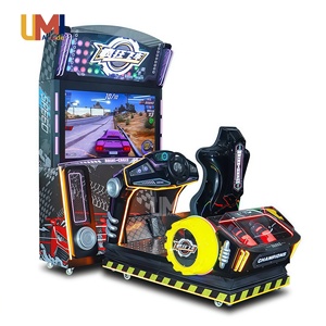 Bán buôn Sim đua mô phỏng buồng lái xe mô phỏng lái xe trò chơi Arcade Máy trò chơi vận hành bằng tiền xu 55 inch Crazy Racer 1 người chơi - Product Image 4