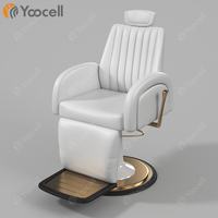 Yoocell 2022 Nouveau design Mobilier de salon de beauté Équipement Chaise de barbier rétro marron Chaises de coiffure Barbiers Turquie