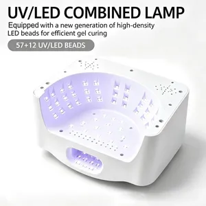 เครื่องอบเล็บ UV LED แบบ 2-in-1 สำหรับนิ้วโป้งและมือทั้งสองข้าง อบแห้งเร็ว พร้อมฐานแม่เหล็กแบบกระจก และเซ็นเซอร์อัจฉริยะสำหรับเล็บเจล - Product Image 2