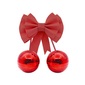 Venta al por mayor: Nueva bola <span class=keywords><strong>de</strong></span> discoteca <span class=keywords><strong>de</strong></span> cereza con lazo, adorno <span class=keywords><strong>de</strong></span> fruta <span class=keywords><strong>de</strong></span> cristal espejado para decoración Coquette, fiesta retro <span class=keywords><strong>de</strong></span> los años 70, decoración del hogar, a granel. - Product Image 4