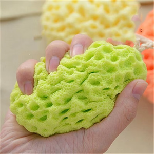 Éponge de bain en nid d'abeille naturelle, absorbante, exfoliante, pour le corps, brosse de bain longue durée pour enfants et adultes - Product Image 6