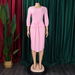 Europäisches und amerikanisches Büro kleid Plus Size Work Wear Formelles Business Office-Kleid für Damen - Product Image 5