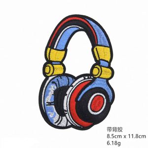 Wholesale Embroidery <b>Iron</b> on Various Shape Musical Instruments Patch for Decoration - Product Image 5