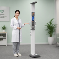 Balance à ultrasons LEKA Medical de qualité supérieure en acier pour la mesure de la taille, du poids et de l'IMC, capacité de 200 kg, personnalisable OEM/ODM