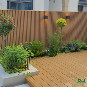 Clôture <span class=keywords><strong>de</strong></span> jardin en WPC écologique et durable avec modélisation 3D pour balcons, maisons et chantiers <span class=keywords><strong>de</strong></span> construction - Product Image 2