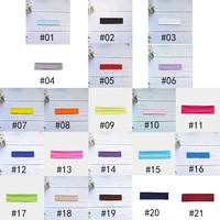 Bandeaux en coton personnalisés pour spa et sport, accessoires de coiffure élastiques unis, bandeaux élastiques personnalisables de couleur unie