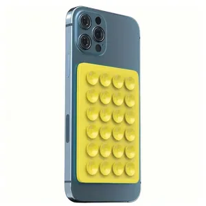 Nouveau haut-parleur fixe de téléphone portable carré épaissi de 24 pièces grand support de téléphone double face étui de téléphone à aspiration en silicone