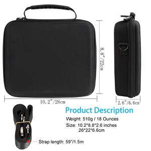 Étui personnalisé brillant en EVA, étanche et rigide pour <span class=keywords><strong>GoPro</strong></span> <span class=keywords><strong>Hero</strong></span> 12/11/10/9/<span class=keywords><strong>8</strong></span>/7, accessoires pour caméra d'action, sac de transport et de rangement, bandoulière - Product Image 4