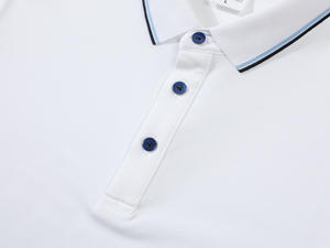 Camisa Unisex Personalizada de Punto 200GSM, Mezcla de Algodón 40S, Cuello con Contraste de Color, Tacto Suave, Transpirable, Manga Corta, Estilo Casual de Negocios - Product Image 2