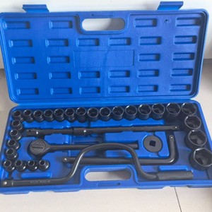 Jeu de clés à cliquet hexagonales Cr-V de 1/2 pouce, 28 pièces, pour mécanicien automobile - Product Image 1