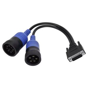 Cable adaptador Deutsch <span class=keywords><strong>Y</strong></span> de 6 <span class=keywords><strong>y</strong></span> 9 pines para diagnóstico de camiones, conector OBD2 para Nexiq2 USB <span class=keywords><strong>Link</strong></span> 125032, camión diésel, DB 15 pines macho, PN 405048 - Product Image 3