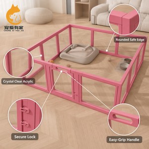 <span class=keywords><strong>Recinto</strong></span> <span class=keywords><strong>per</strong></span> Animali Domestici Personalizzato, Moderno, Portatile, Pieghevole, Trasparente, in Rete di Nylon <span class=keywords><strong>per</strong></span> Interni, <span class=keywords><strong>per</strong></span> Cuccioli, <span class=keywords><strong>Gatti</strong></span> e Piccoli Animali - Product Image 2