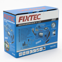 FIXTEC Hot Selling Portable Car Air Pump Compressor Corded Digital 12V DC Tire Inflators Bicycle Motorcycle Tyre Inflator