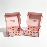 Boîte d'expédition en gros pour chiens et chats, personnalisable avec logo, en papier, pour emballage de jouets, vêtements et friandises pour animaux, imprimée à l'encre de soja