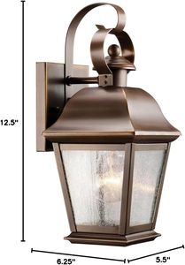 Modern Solar LED <b>Lantern</b> Bronze Outdoor Wall Lights Square Shape Outdoor Wall <b>Lamps</b> - Product Image 4