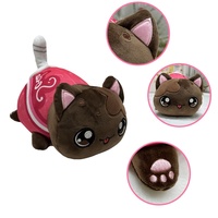 Vente chaude en peluche chat jouet poupée couette ours brodé Technique parfait oreiller doux pour enfants ODM personnalisation
