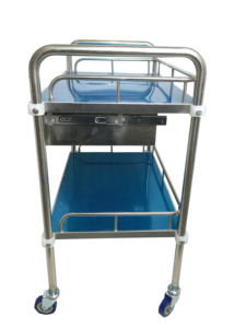 Utilisation de meubles hospitaliers <span class=keywords><strong>Chariot</strong></span> à instruments d'urgence médicale en acier inoxydable - Product Image 3