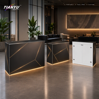 Comptoir d'information portable avec écran LED rétroéclairé, table pliante en aluminium pour conférences, événements et stands