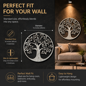 <span class=keywords><strong>Décoration</strong></span> <span class=keywords><strong>Murale</strong></span> Métallique 3D Arbre de Vie 40cm pour Intérieur et Extérieur, <span class=keywords><strong>Décoration</strong></span> <span class=keywords><strong>Murale</strong></span> en Fer pour Chambre, Motif Abstrait, <span class=keywords><strong>Décoration</strong></span> <span class=keywords><strong>Murale</strong></span> pour la Maison, Vente en Gros - Product Image 2