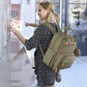 Mochila Pañalera Portátil y Elegante para Mamás, Nueva Bolsa de Viaje Multifuncional para Bebés y Niños con Diseño Espacioso, Muestra Gratis - Product Image 5