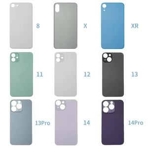 Applicable aux modèles 8 Plus, X, <span class=keywords><strong>11</strong></span>, XR, 12, coque arrière en verre, pièce unique, grand trou, modèle A3 - Product Image 4