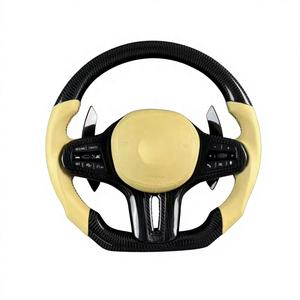 Volante de Coche de Fibra de Carbono Forjado Personalizado con Alcántara para <span class=keywords><strong>BMW</strong></span> <span class=keywords><strong>330i</strong></span> E46 M3 Sport Msport 2000 2001 <span class=keywords><strong>2002</strong></span> 2003 2004 2005 - Product Image 2
