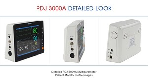 Dispositivo de Monitoreo con Pantalla TFT de 8.4 Pulgadas, ECG, Presión Arterial No Invasiva, Frecuencia Cardíaca, Temperatura, SPO2, PR para Clínica - Product Image 5