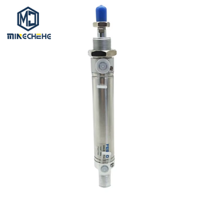 Standard Pneumatic <b>Round</b> Cylinder DSNU-16-60-PPV-A 16mm Bore 60mm Stroke Adjustable <b>Cushioning</b> Air Actuator for Automation - Product Image 1