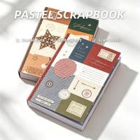 Papier artisanal pour scrapbooking, motif étoiles à pois vintage, esthétique pastel mignonne, imprimé UV, pour Junk Journal, décoration DIY pour agendas