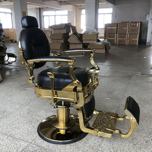 Silla <span class=keywords><strong>de</strong></span> Barbería <span class=keywords><strong>de</strong></span> Lujo en Oferta, Muebles <span class=keywords><strong>de</strong></span> Salón Dorados, Silla <span class=keywords><strong>de</strong></span> Peluquería Moderna y Resistente para Hombres - Product Image 4