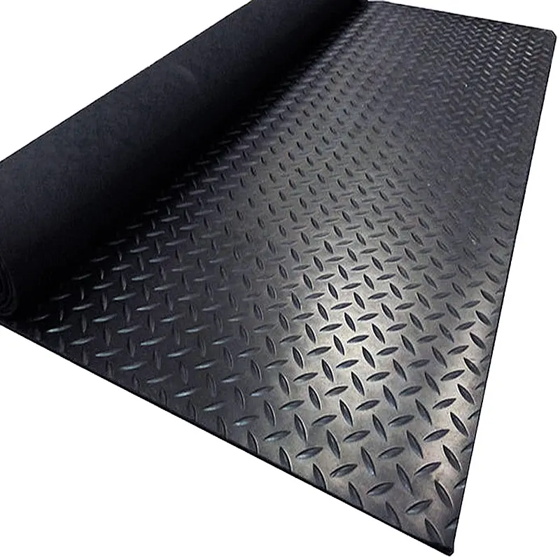 Pièce de monnaie en PVC 2-3mm design diamant revêtement imperméable antidérapant tapis de sol en PVC