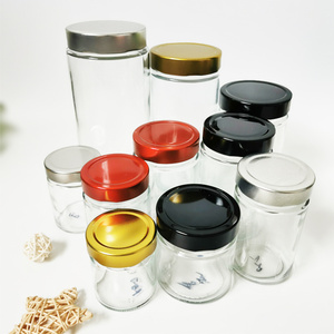 Pot de confiture en verre transparent de 250ml avec bouchon à vis Source Les volumes de pots de cornichons scellés de confiture du fournisseur d'usine comprennent 100ml 200ml 220ml 350ml - Product Image 2