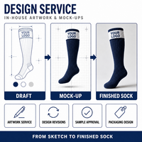 Chaussettes d'équitation montantes en coton pour femmes, confortables, anti-humidité, avec revers, personnalisables