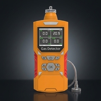 Détecteur de gaz multi-gaz portable haute précision OC-901 à aspiration par pompe 4 en 1 LEL/O2/CO/H2S avec alarme sonore et visuelle, protection IP65, écran 2,4 pouces