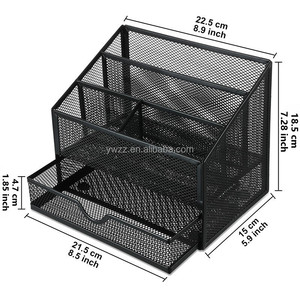 Organizador de <span class=keywords><strong>Correo</strong></span> de Malla Metálica en Stock, Clasificador Vertical de Archivos y Papel con Cajones para Oficina en Casa - Product Image 2